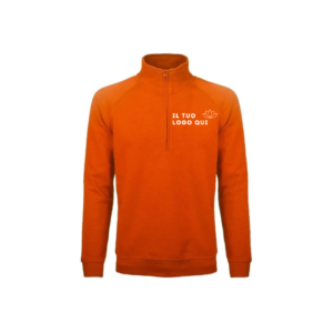 Felpa unisex mezzazip BS330