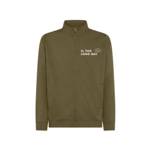 Felpa unisex zip intera BS334