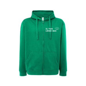 Felpa unisex zip intera con cappuccio SWUAHOOD