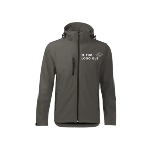 Giubbino unisex Soft-Shell con cappuccio BS552